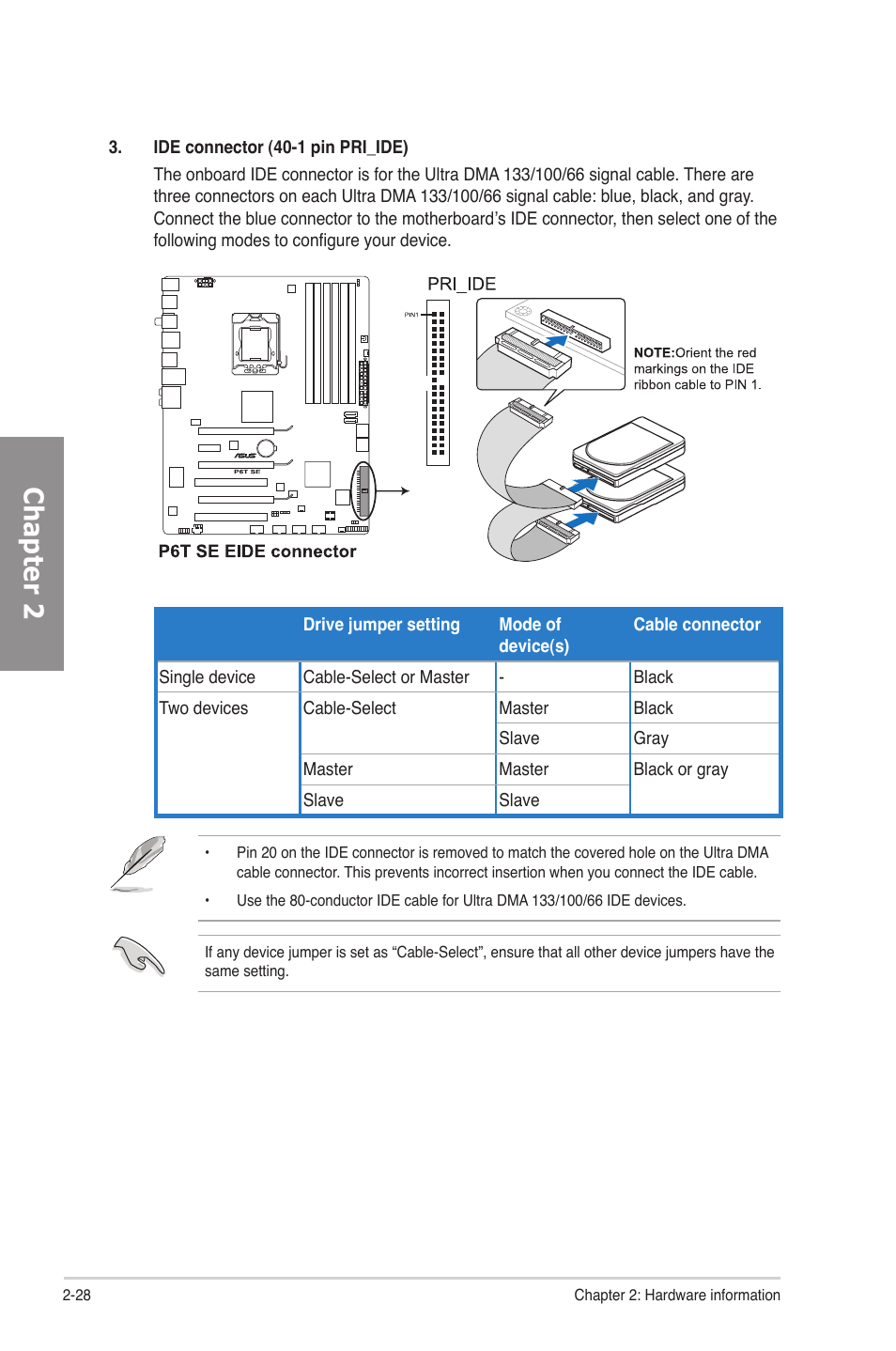 Chapter 2 | Asus P6T SE User Manual | Page 48 / 112