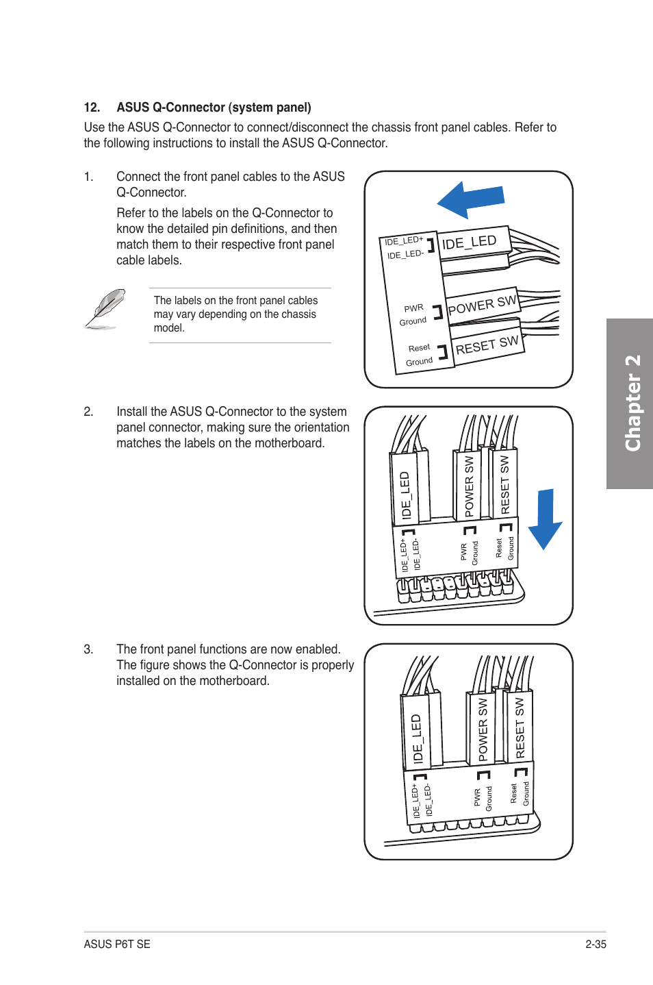 Chapter 2 | Asus P6T SE User Manual | Page 55 / 112