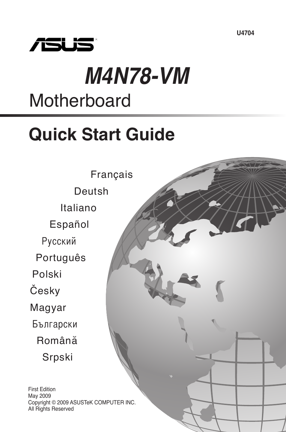 Asus M4N78-VM User Manual | 38 pages