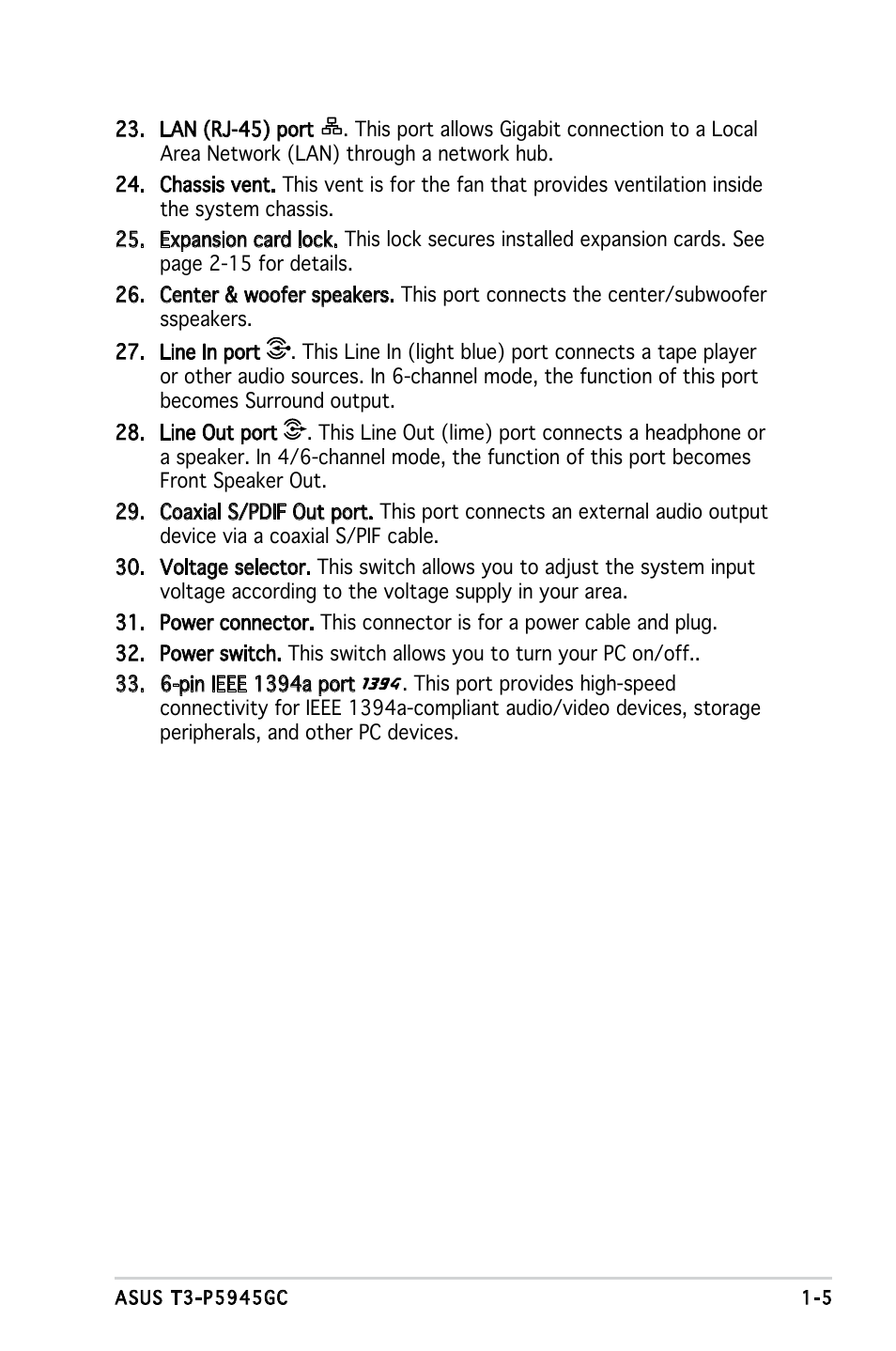 Asus T3-P5945GC User Manual | Page 15 / 79