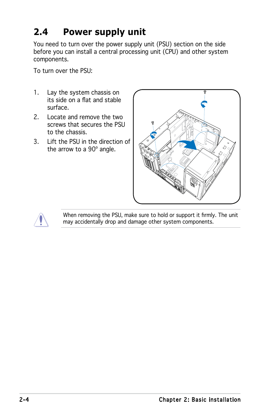 4 power supply unit | Asus T3-P5945GC User Manual | Page 20 / 79