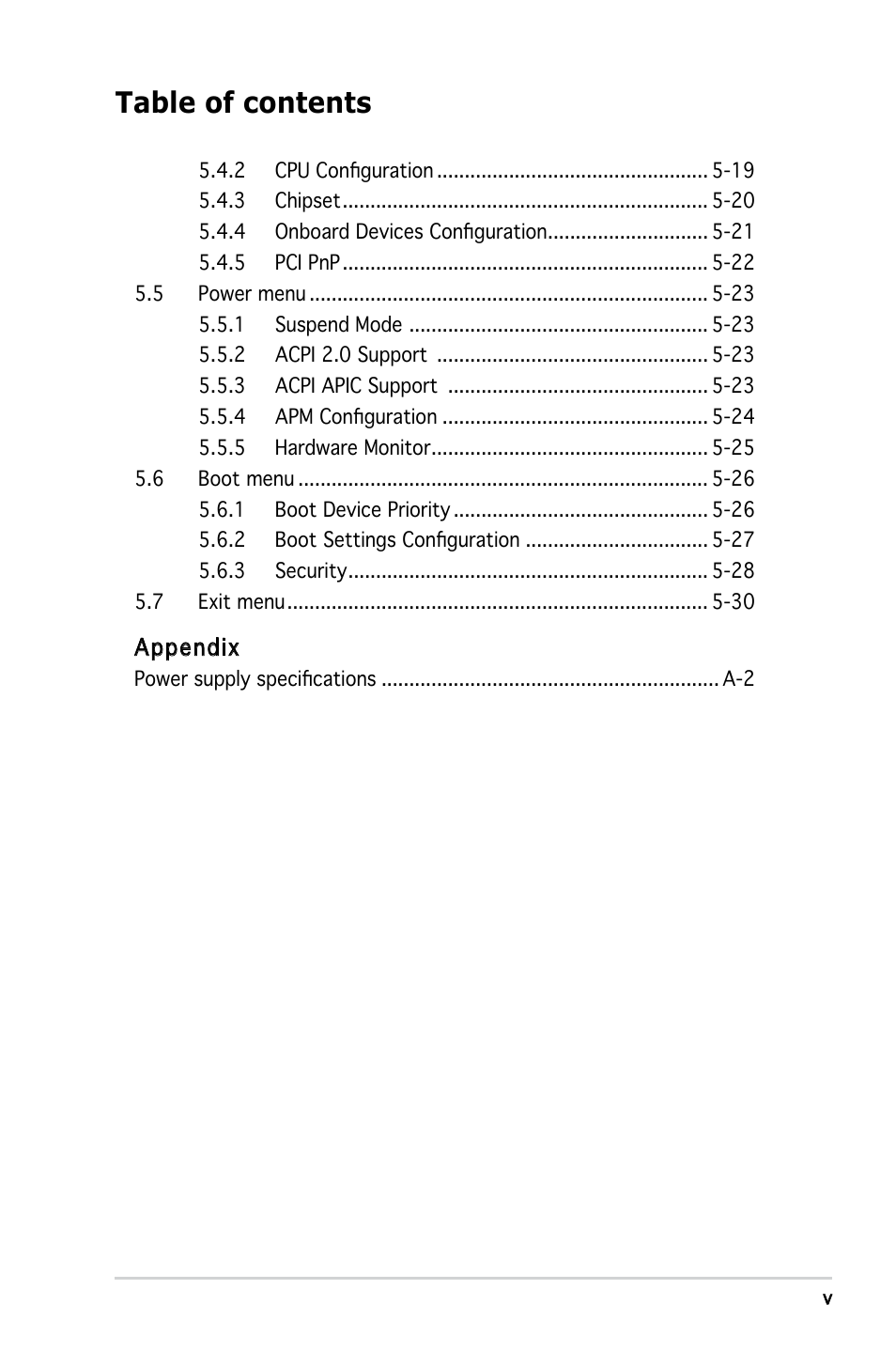 Asus T3-P5945GC User Manual | Page 5 / 79