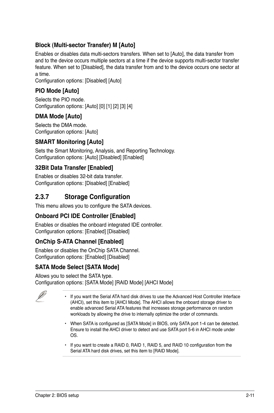 7 storage configuration | Asus M4N78 Pro User Manual | Page 47 / 64