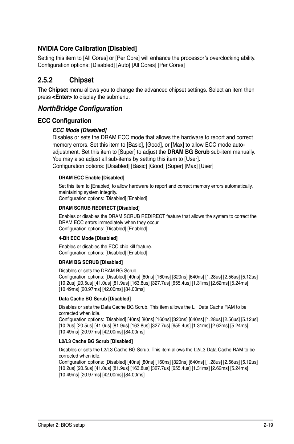 2 chipset, Northbridge configuration | Asus M4N78 Pro User Manual | Page 55 / 64