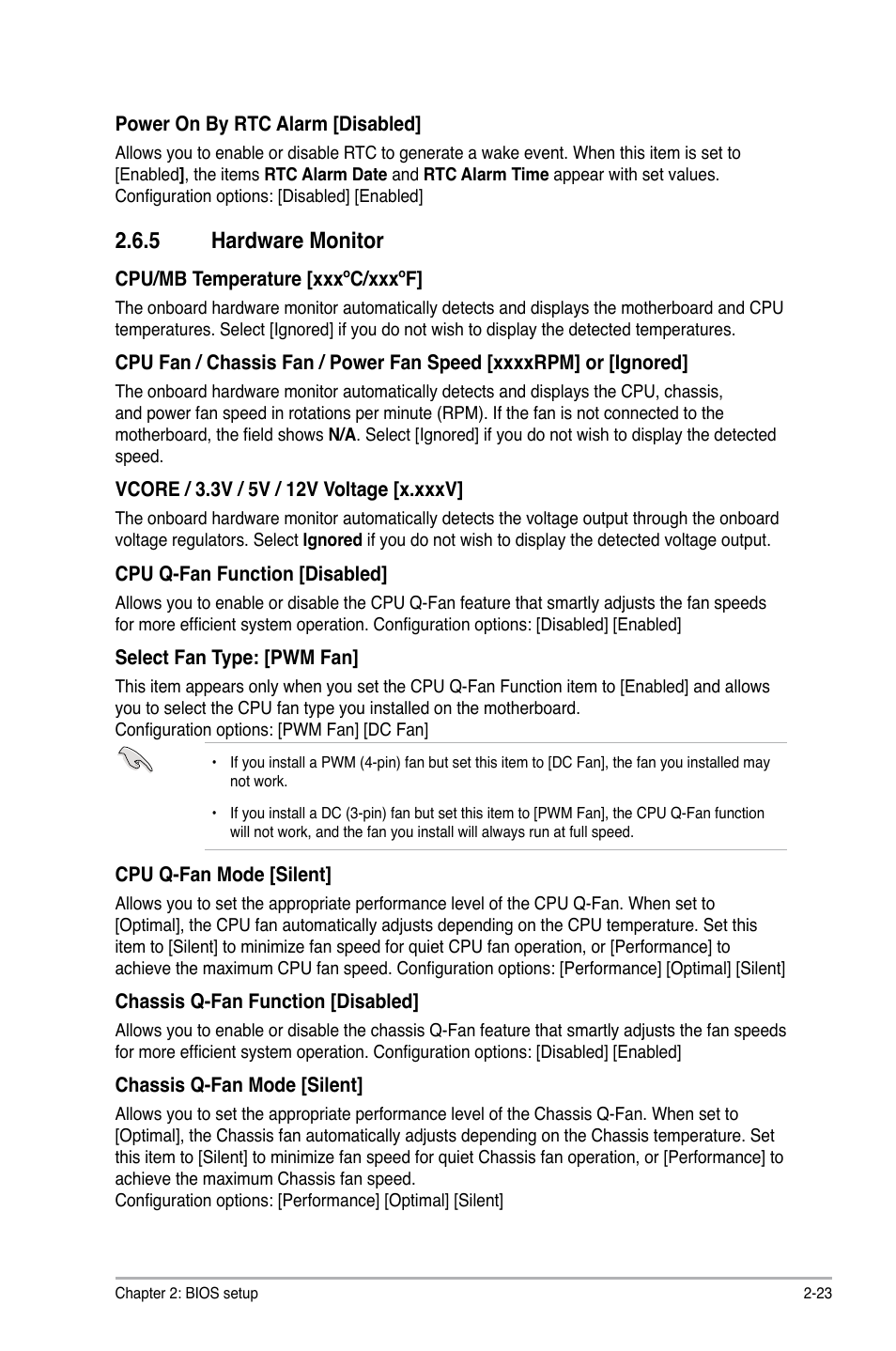 5 hardware monitor | Asus M4N78 Pro User Manual | Page 59 / 64