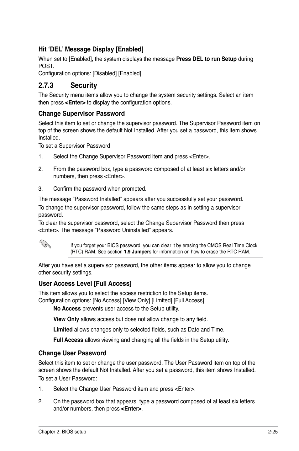 3 security | Asus M4N78 Pro User Manual | Page 61 / 64