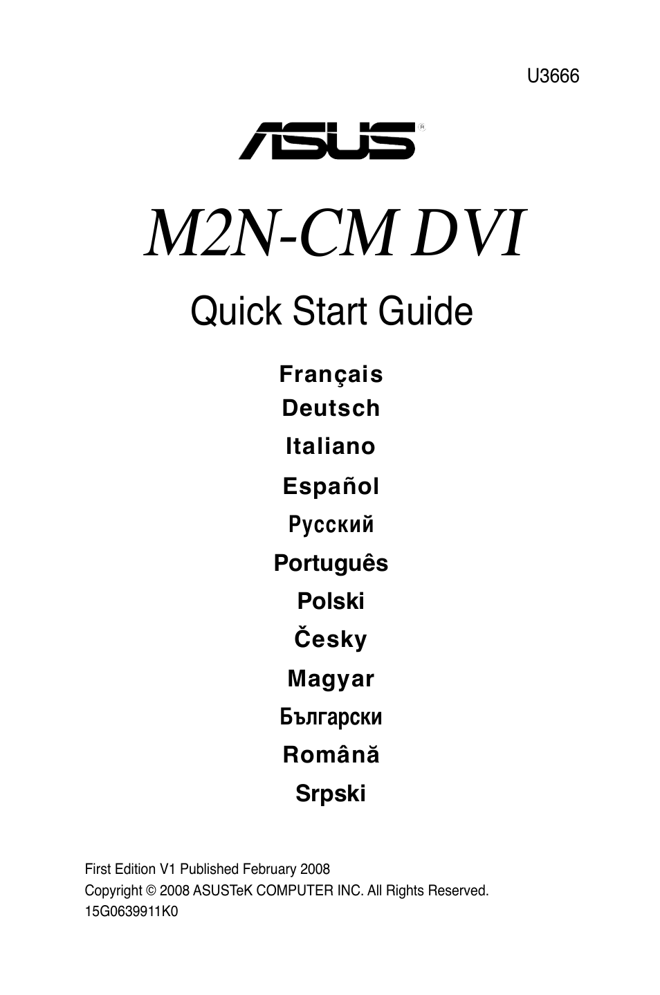 Asus M2N-CM DVI User Manual | 38 pages