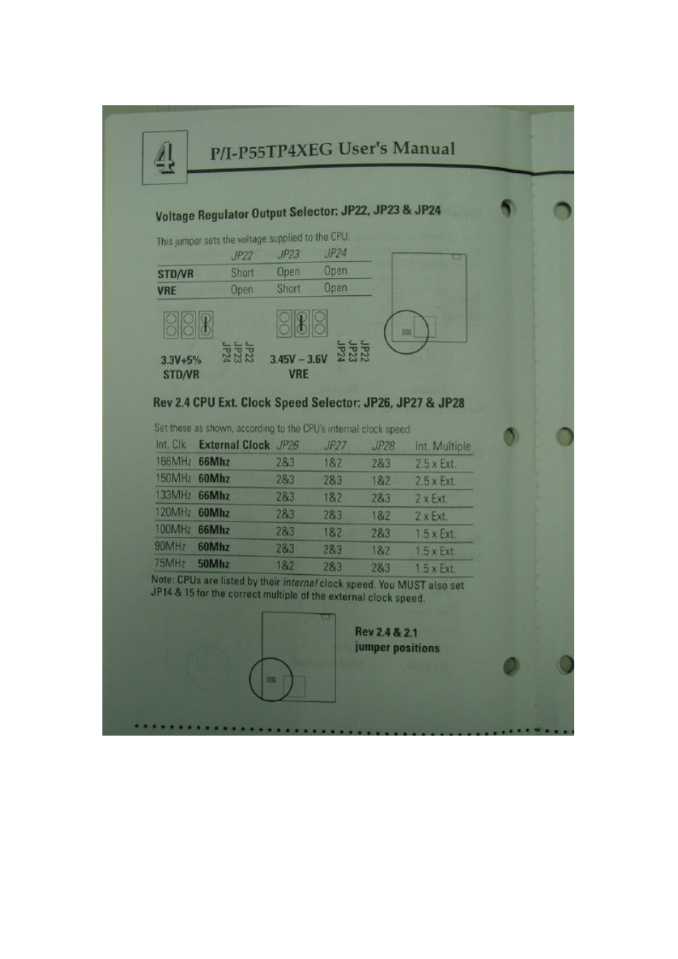 Asus P/I-P55TP4(XE)(XEG) User Manual | Page 9 / 21