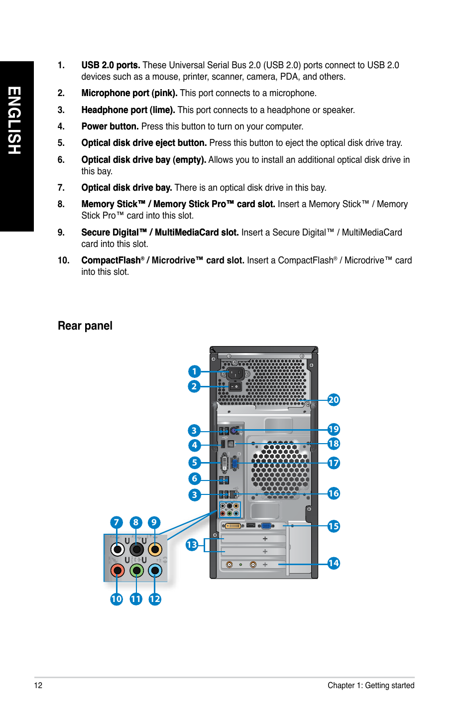 En g lis h en g li sh en g lis h en g li sh | Asus CM6850 User Manual | Page 12 / 68