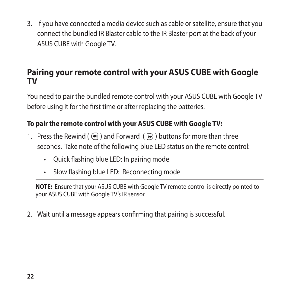 Asus CUBE with Google TV User Manual | Page 22 / 66