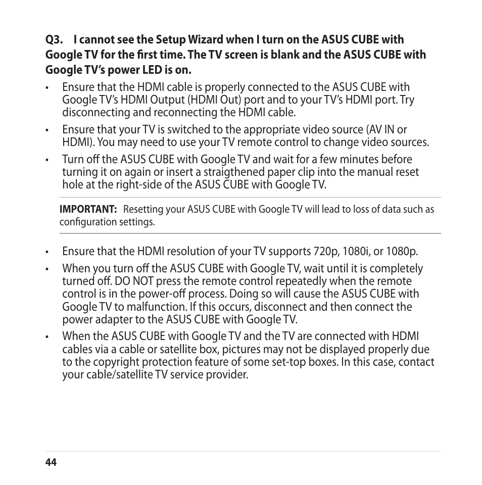 Asus CUBE with Google TV User Manual | Page 44 / 66