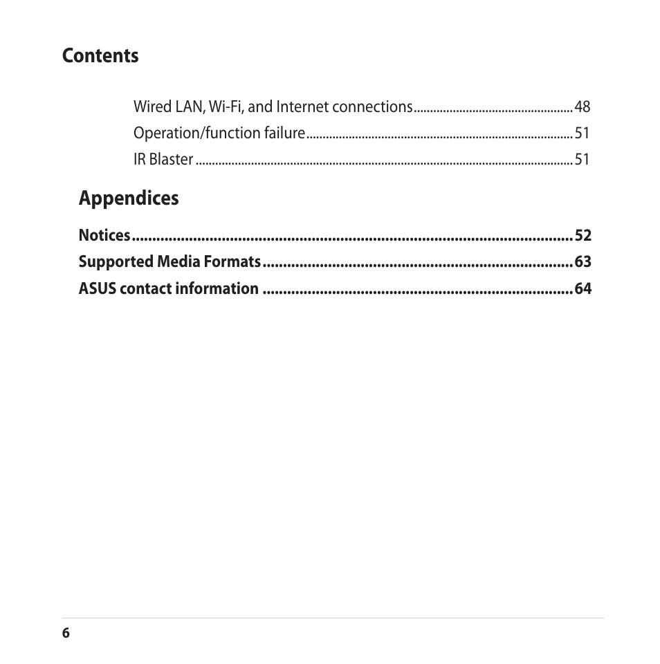 Asus CUBE with Google TV User Manual | Page 6 / 66