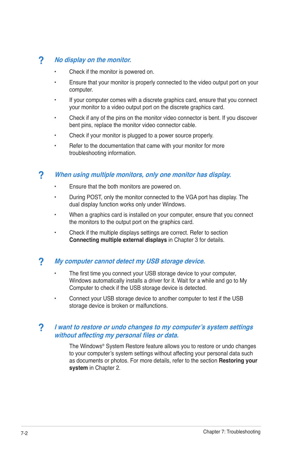 Asus CG5270 User Manual | Page 69 / 71