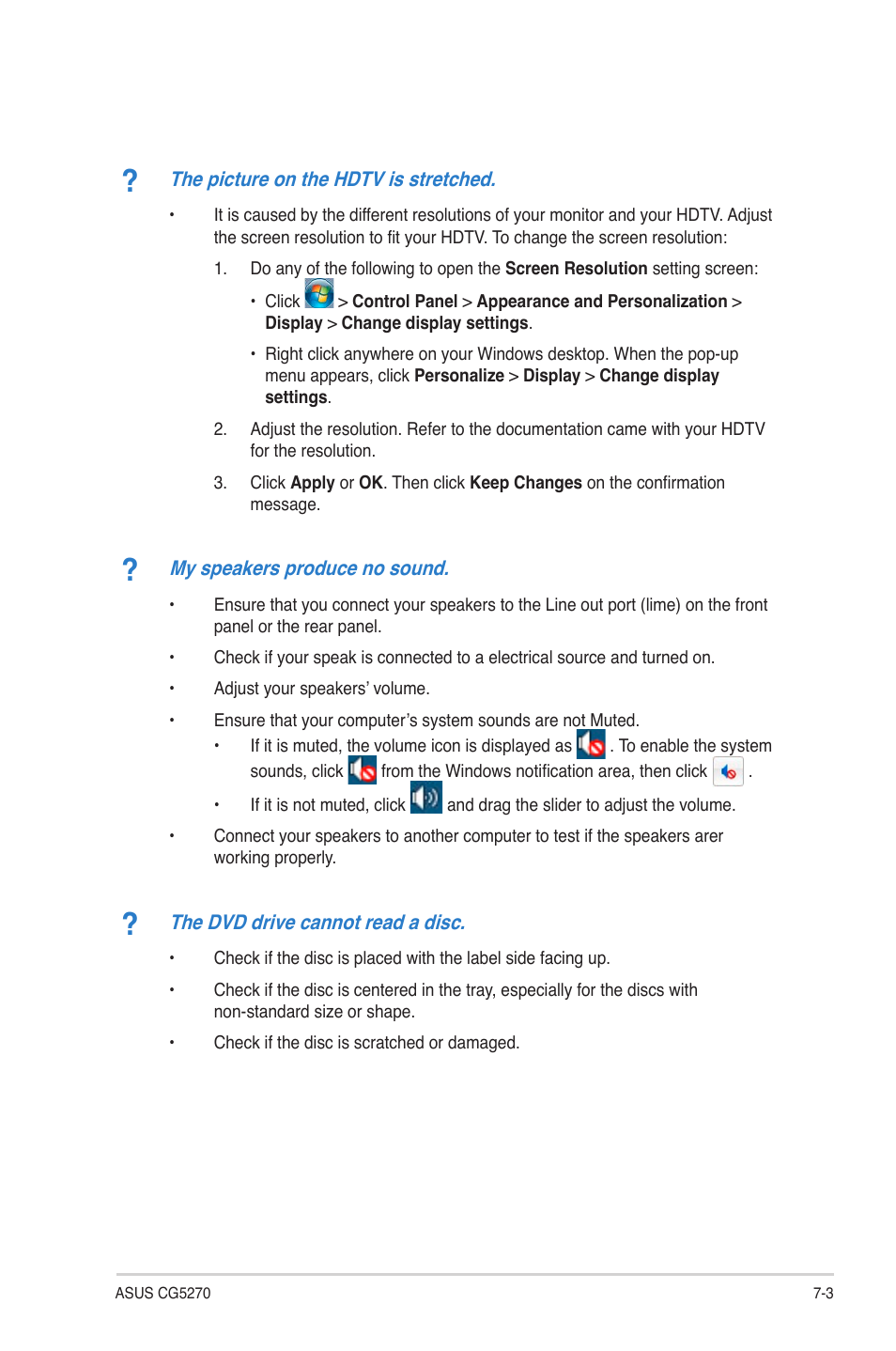 Asus CG5270 User Manual | Page 70 / 71