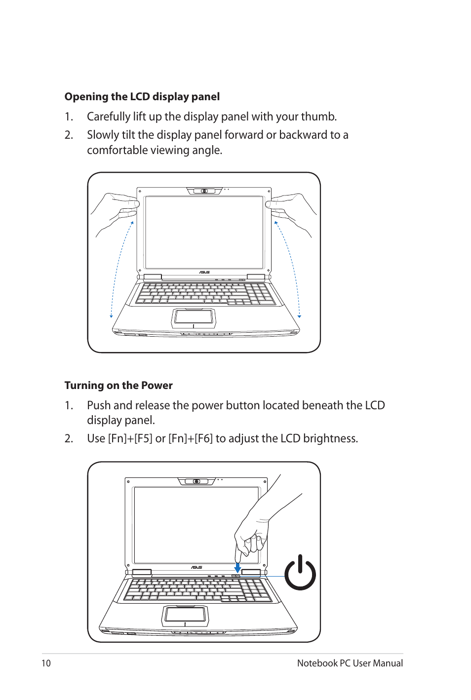 Asus G60J User Manual | Page 10 / 114