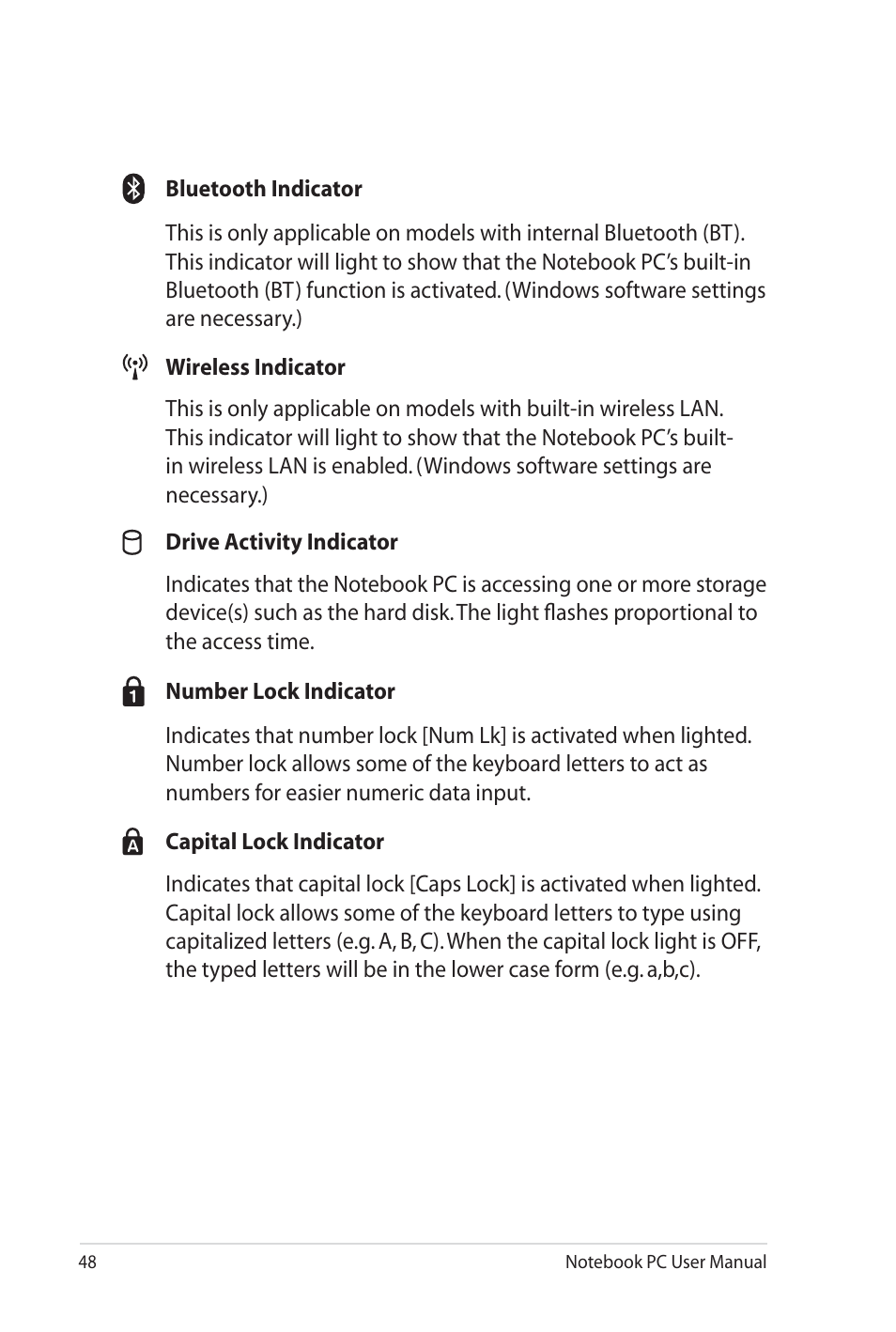 Asus G60J User Manual | Page 48 / 114