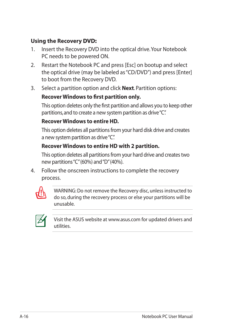 Asus G60J User Manual | Page 92 / 114