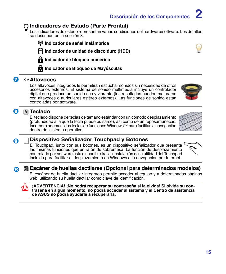 Asus P80A User Manual | Page 15 / 82