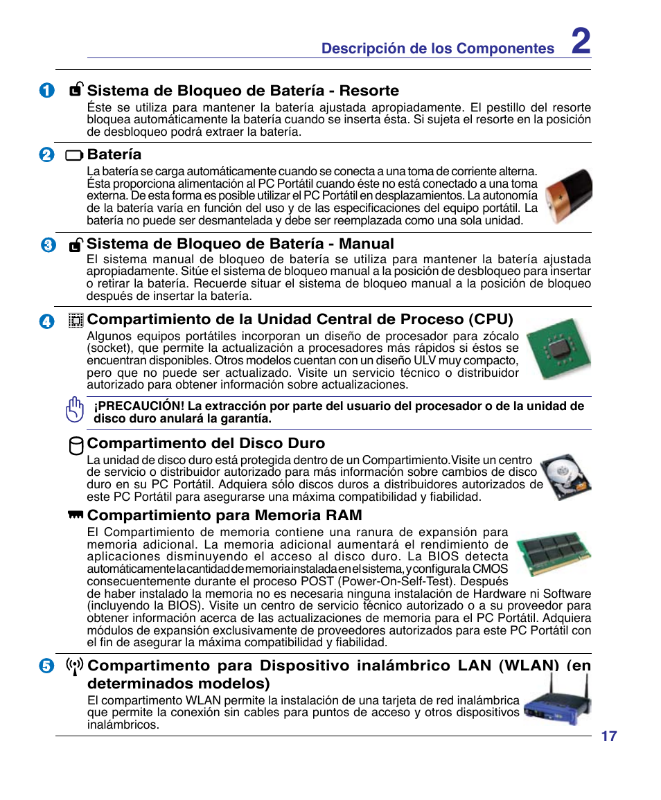 Asus P80A User Manual | Page 17 / 82