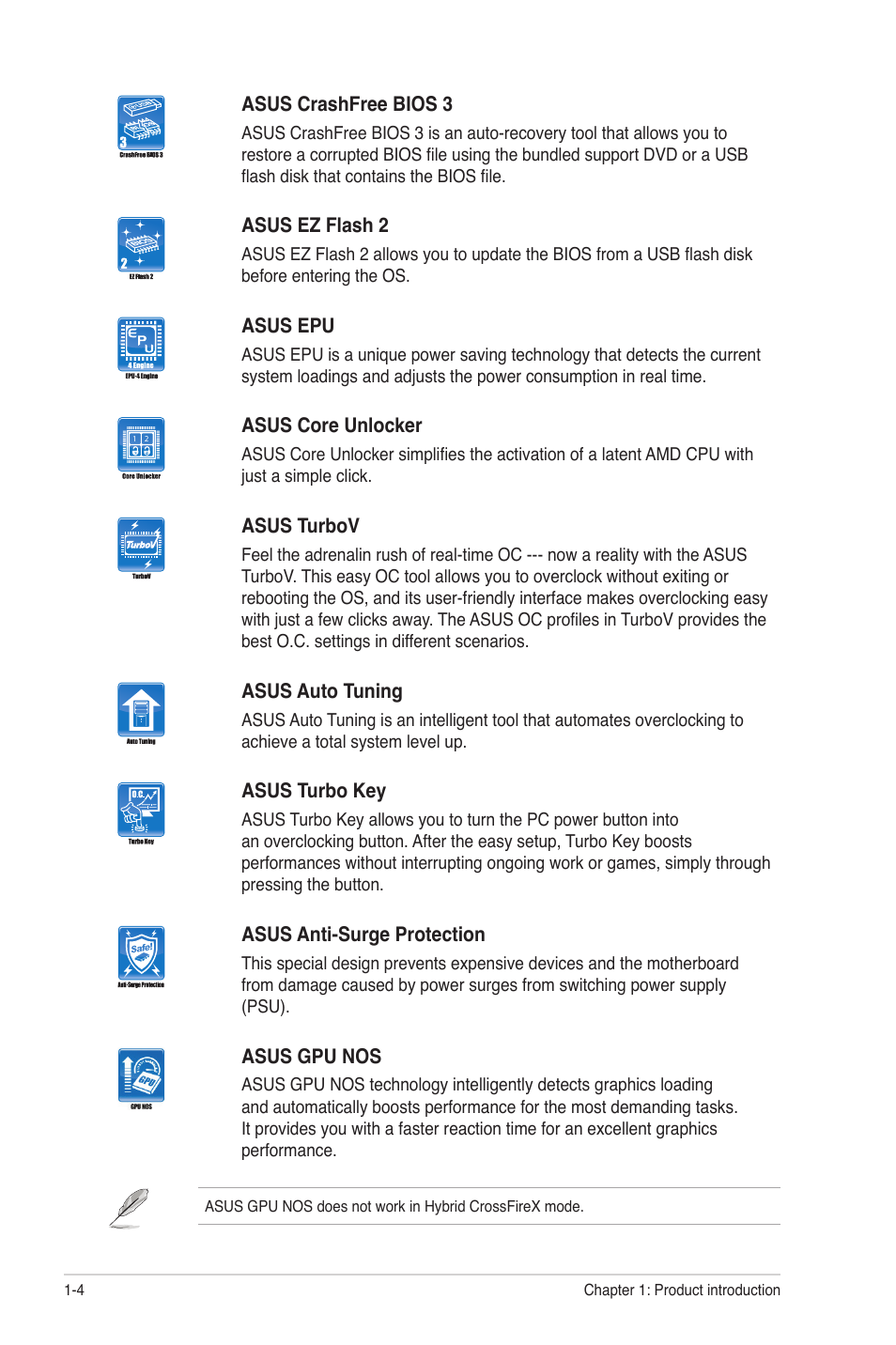 Asus M4A88T-M/USB3 User Manual | Page 16 / 68