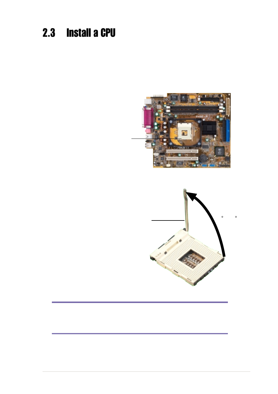 3 install a cpu | Asus Terminator P4 533 User Manual | Page 19 / 98