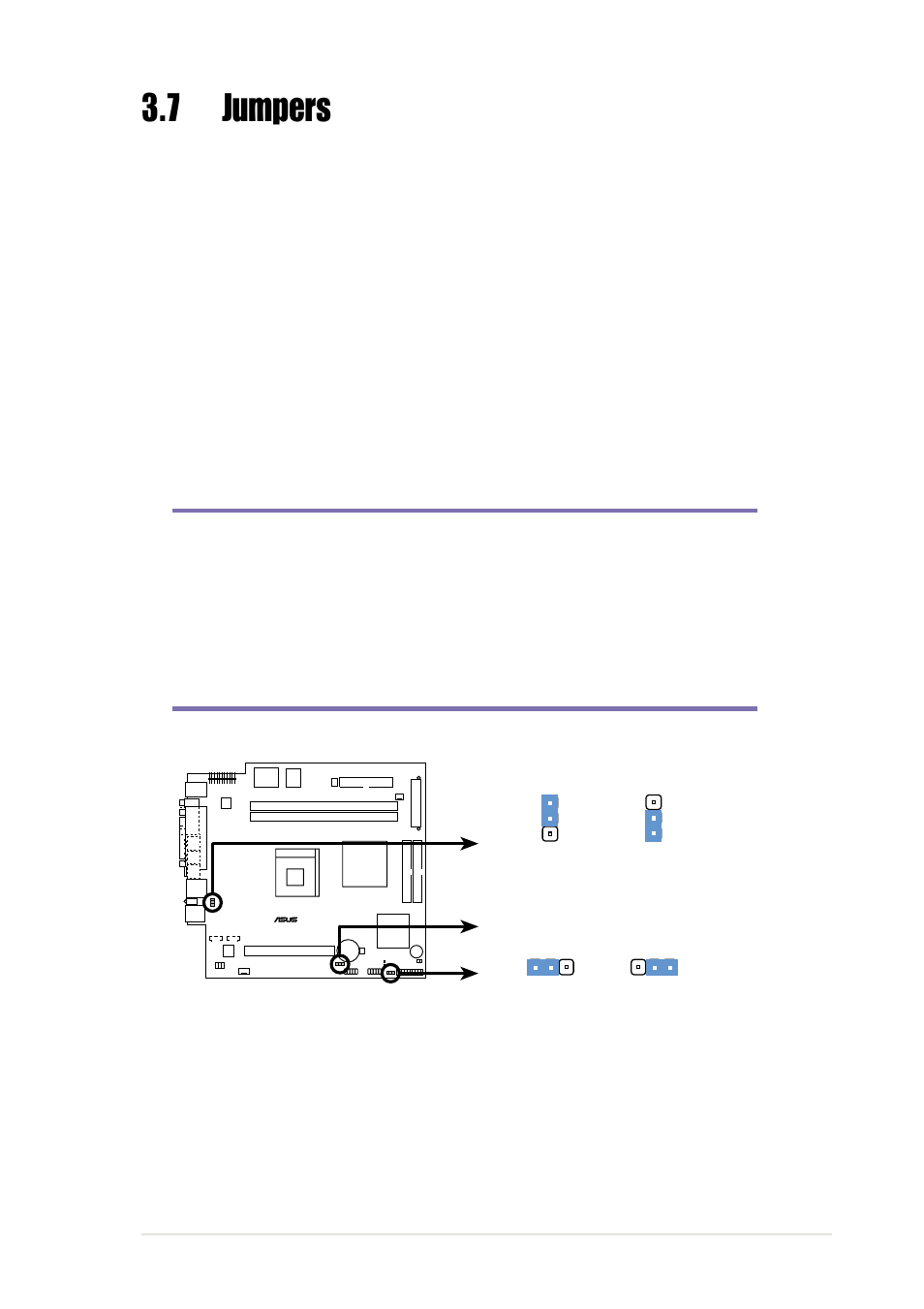 7 jumpers | Asus Terminator P4 533 User Manual | Page 43 / 98