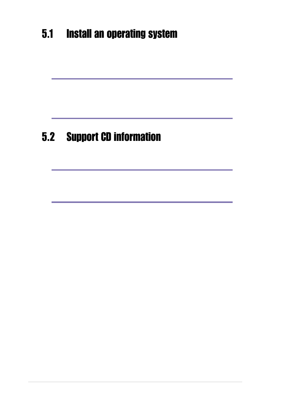 1 install an operating system, 2 support cd information | Asus Terminator P4 533 User Manual | Page 88 / 98