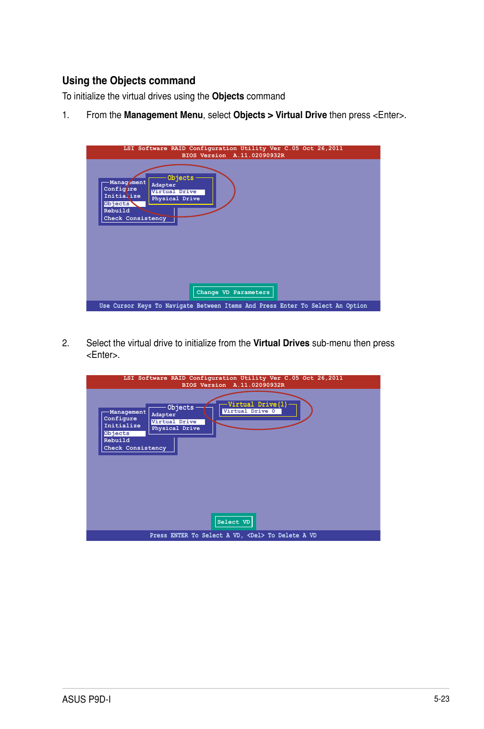 Using the objects command, Asus p9d-i | Asus P9D-I User Manual | Page 113 / 182