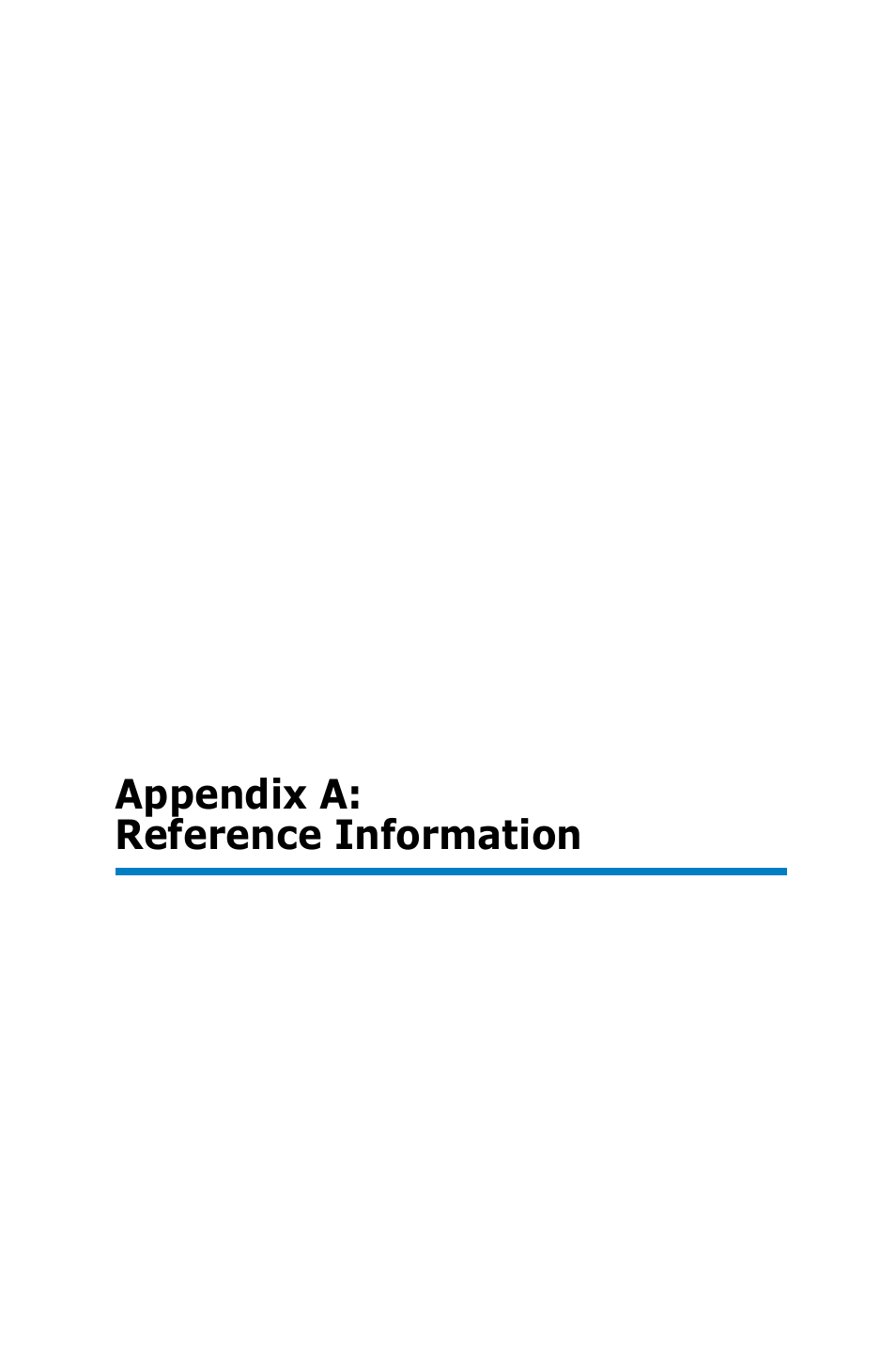 Appendix a, Reference information | Asus P9D-I User Manual | Page 175 / 182