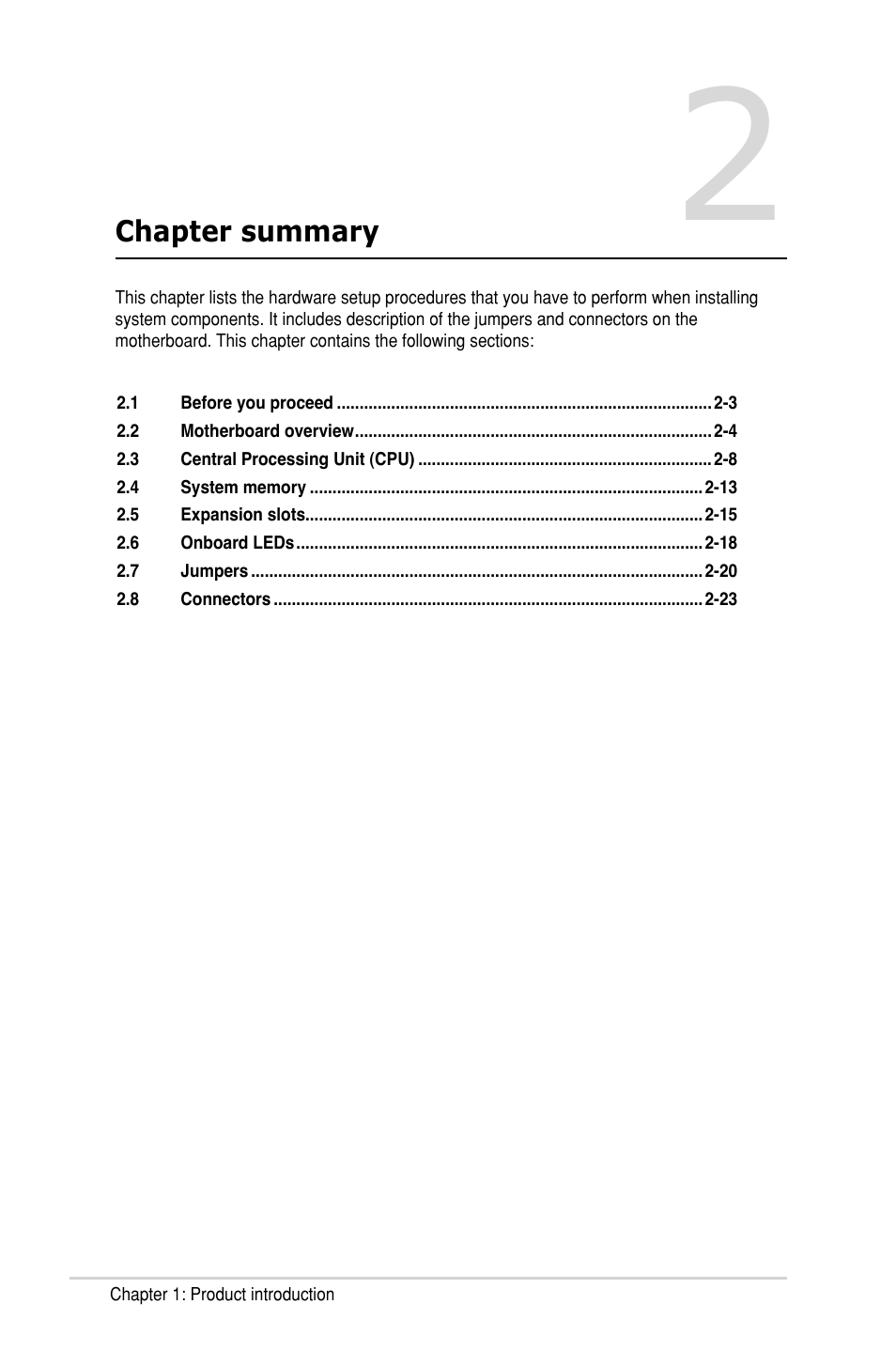 Asus P9D-I User Manual | Page 22 / 182