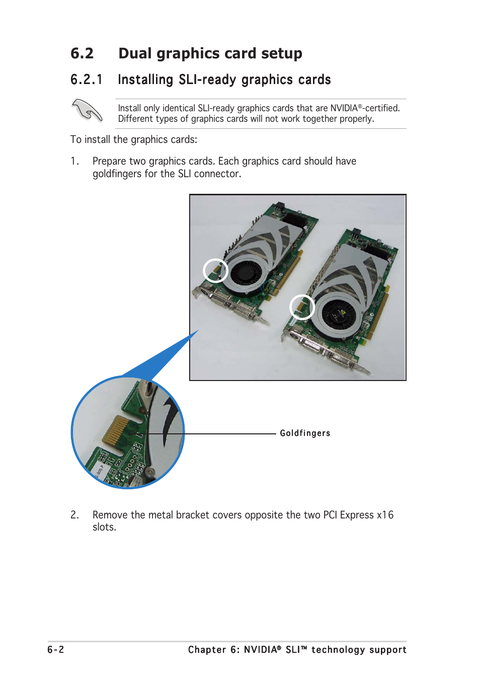 2 dual graphics card setup | Asus P5N32-SLI Deluxe User Manual | Page 164 / 176