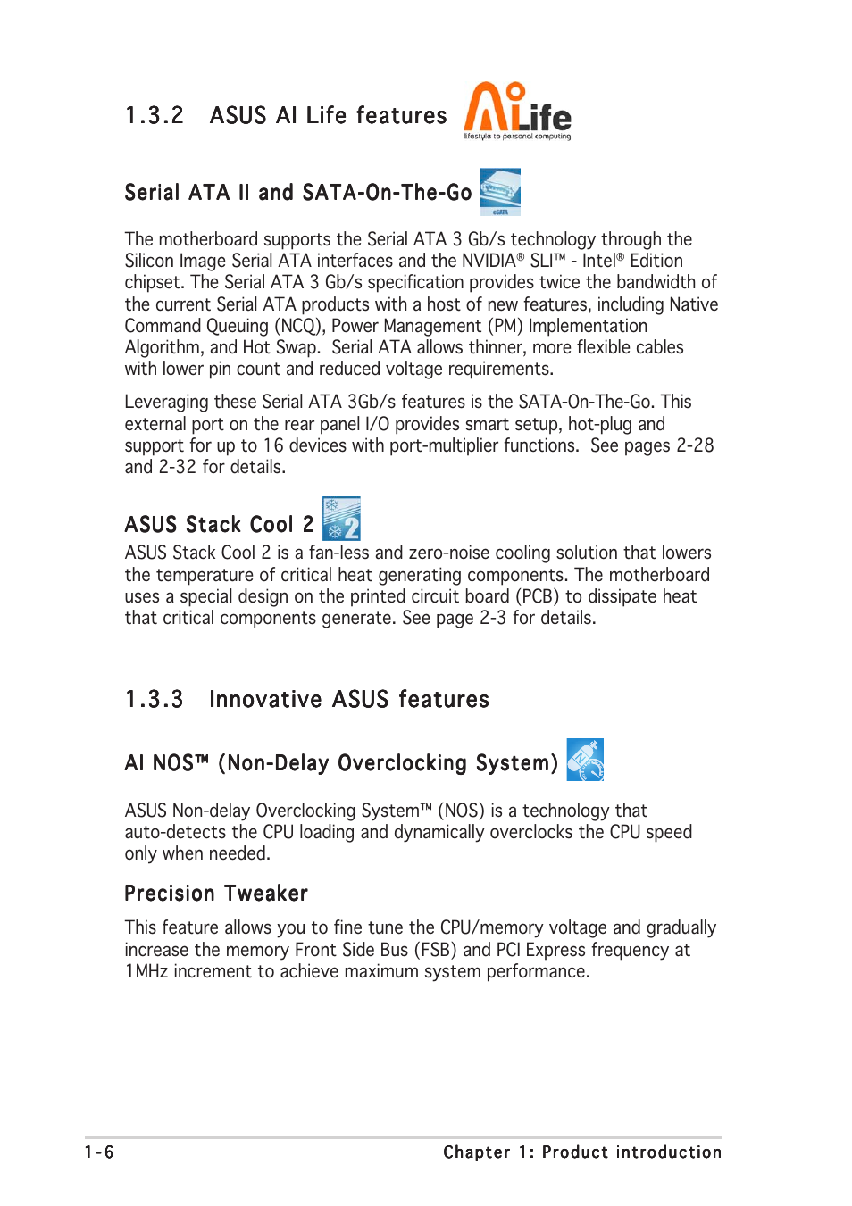 Asus P5N32-SLI Deluxe User Manual | Page 22 / 176