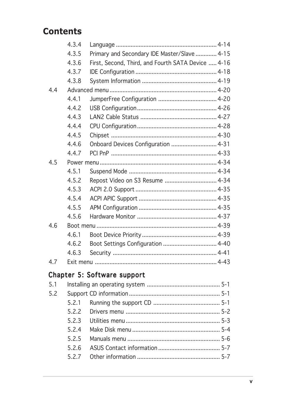 Asus P5N32-SLI Deluxe User Manual | Page 5 / 176