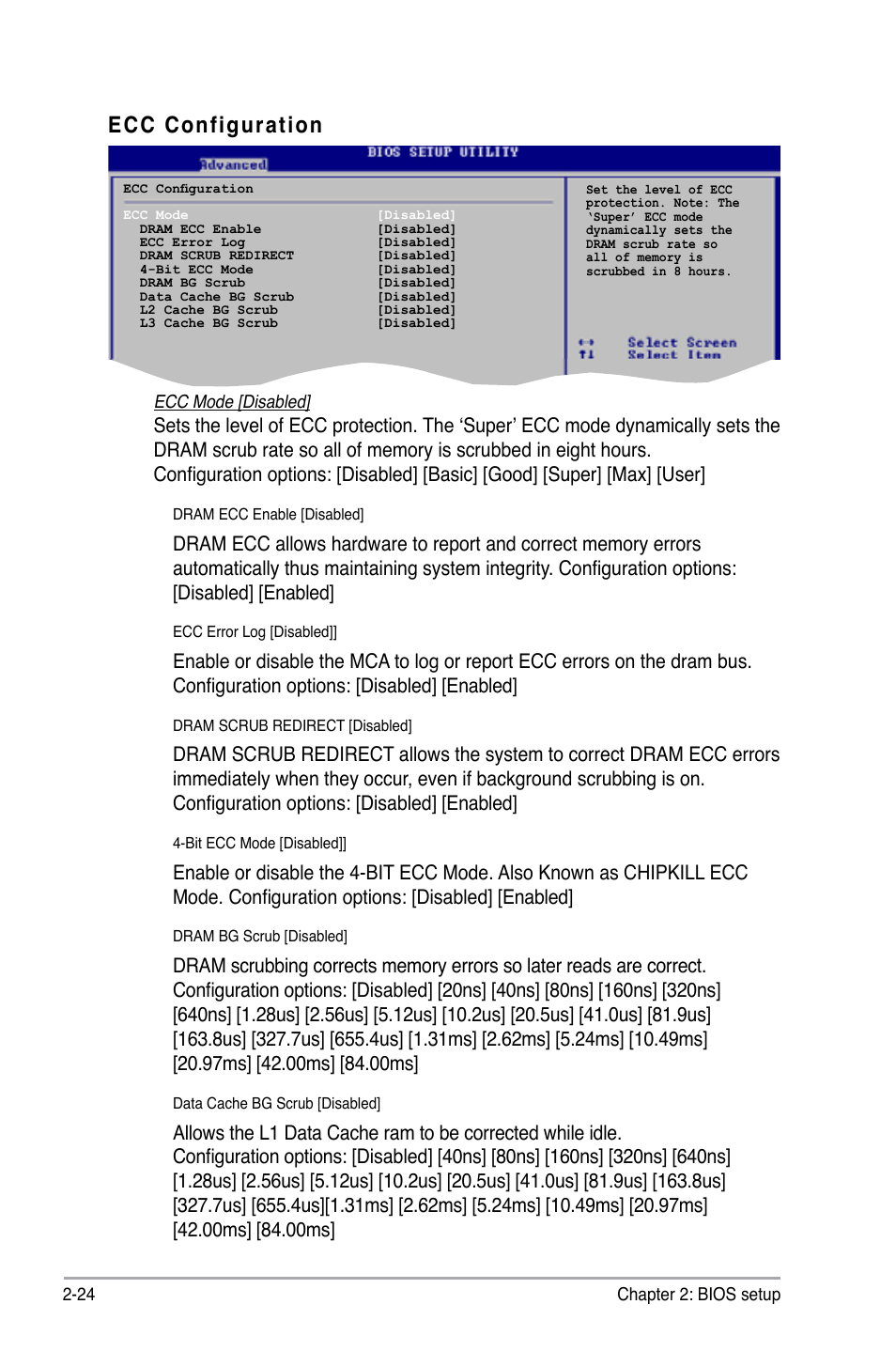 Ecc configuration | Asus M2N-X PLUS User Manual | Page 66 / 90