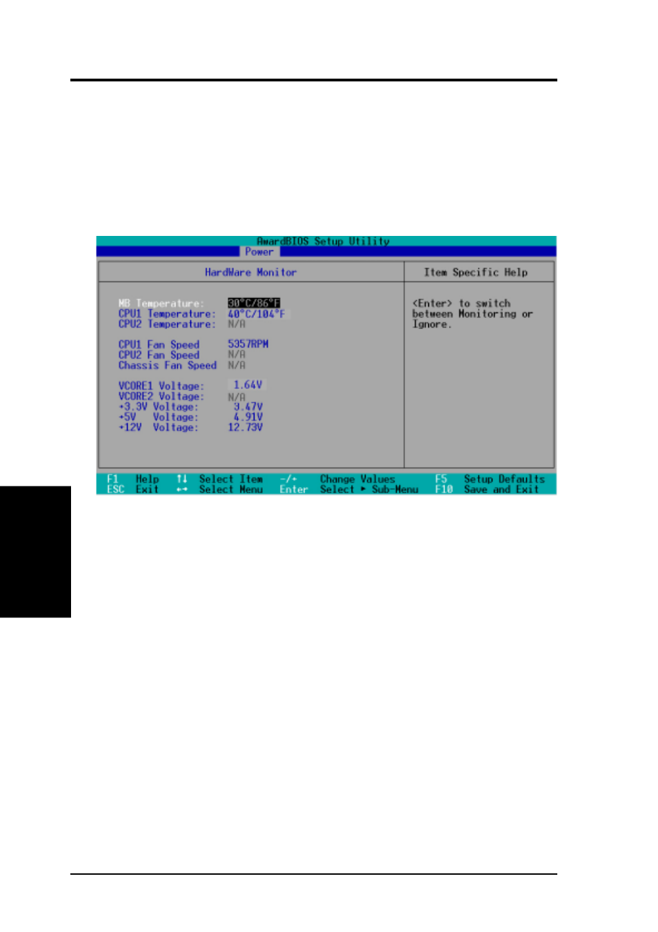 Bios setup, 2 hardware monitor | Asus CUV4X-D User Manual | Page 70 / 92