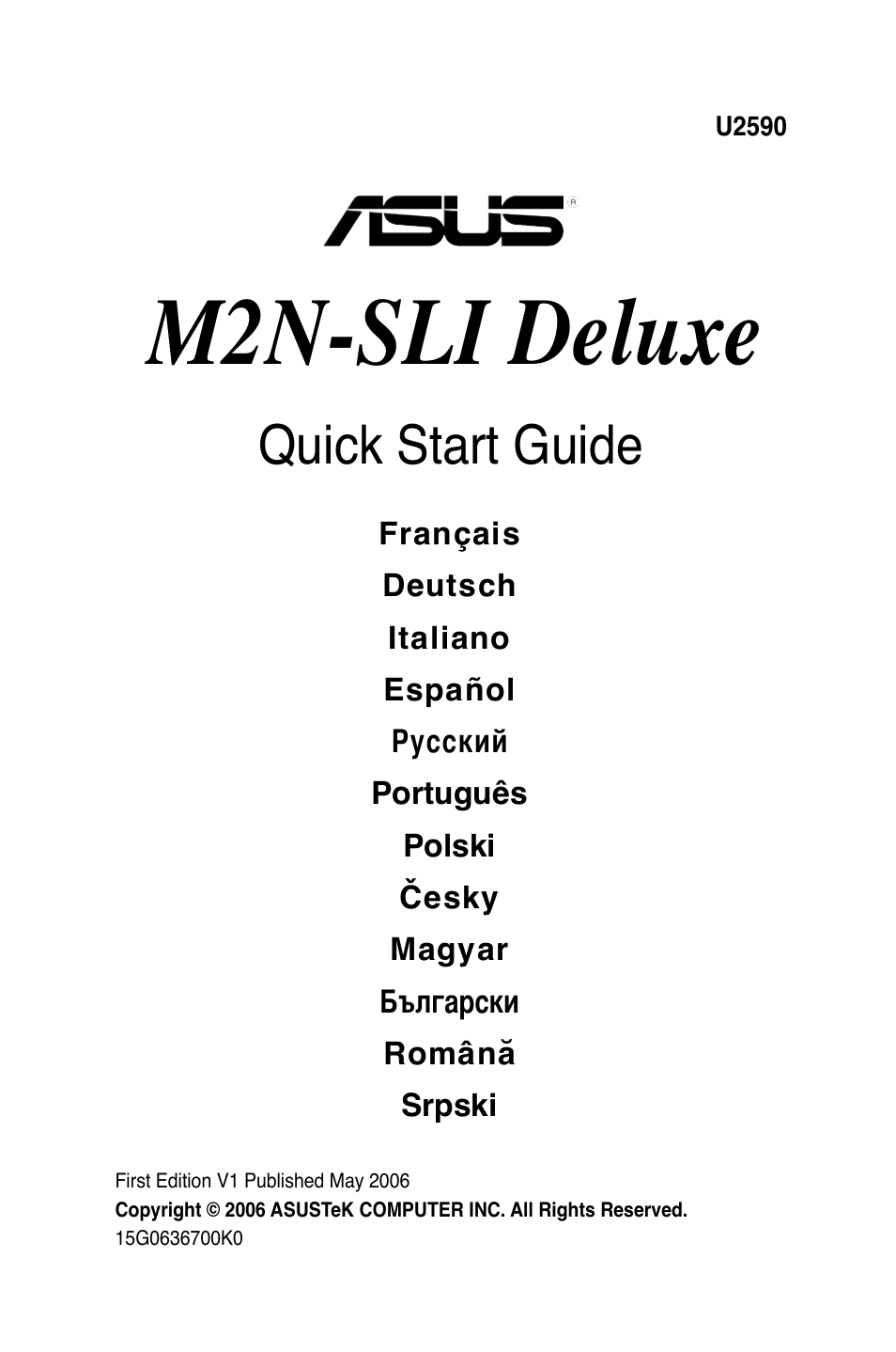 Asus M2N-SLI Deluxe User Manual | 41 pages