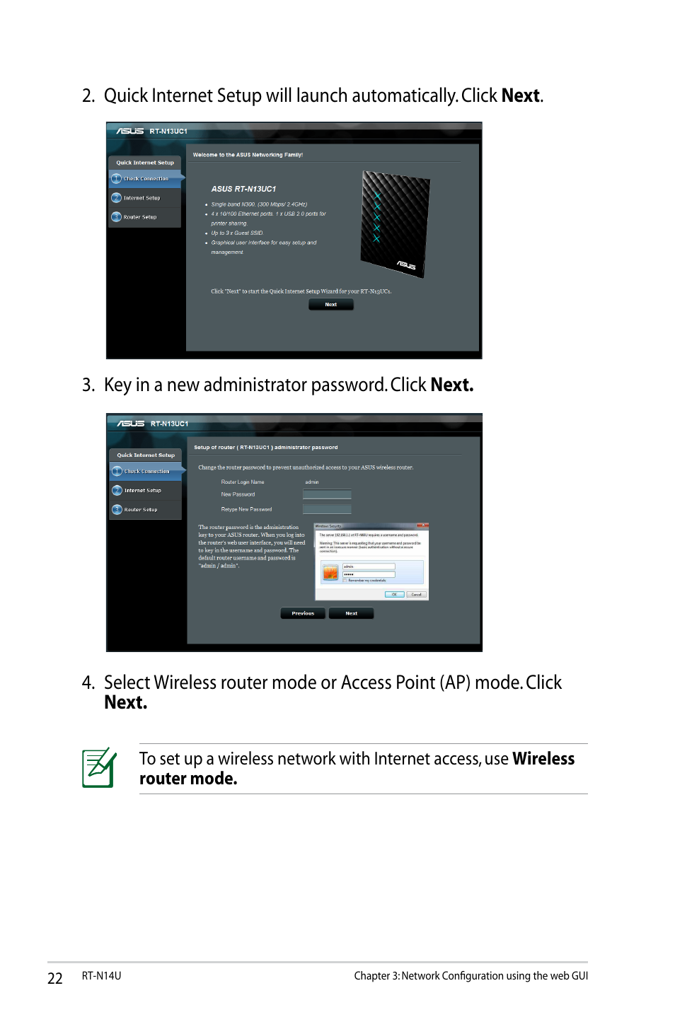 Asus RT-N14U User Manual | Page 22 / 74