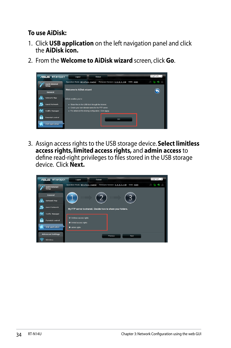 Asus RT-N14U User Manual | Page 34 / 74