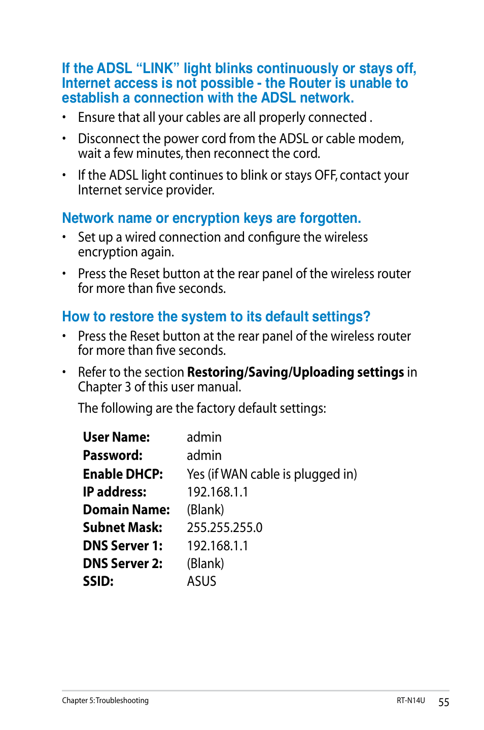 Asus RT-N14U User Manual | Page 55 / 74