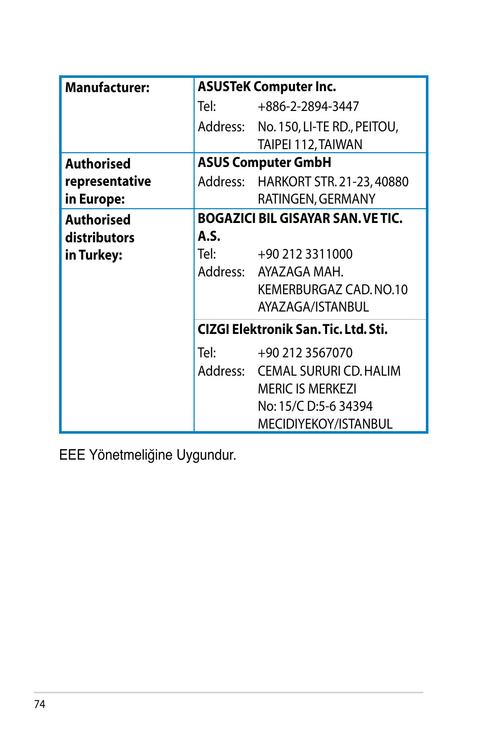 Asus RT-N14U User Manual | Page 74 / 74