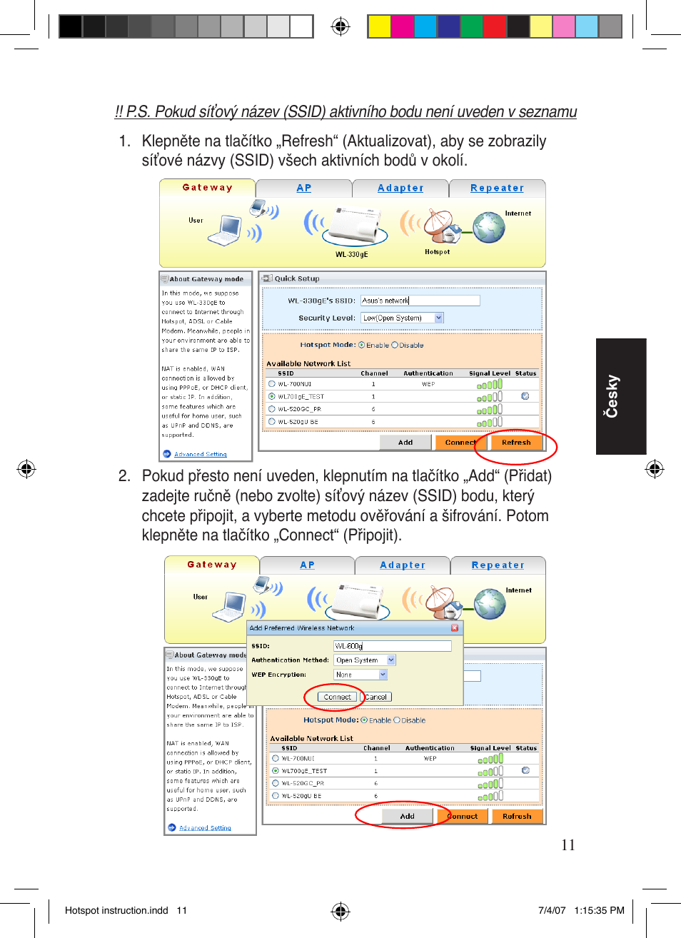 Asus WL-330gE User Manual | Page 12 / 101