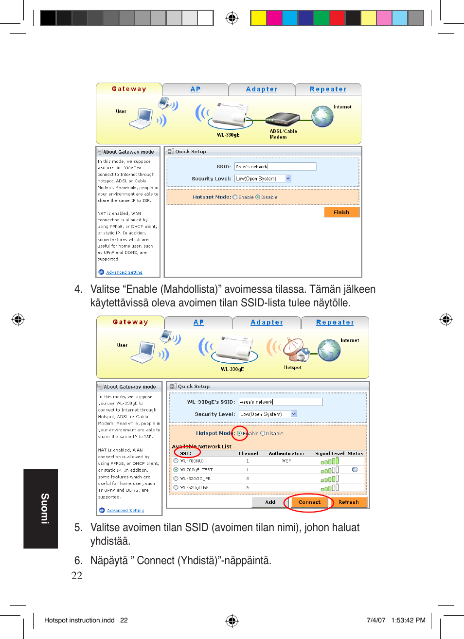 Asus WL-330gE User Manual | Page 23 / 101