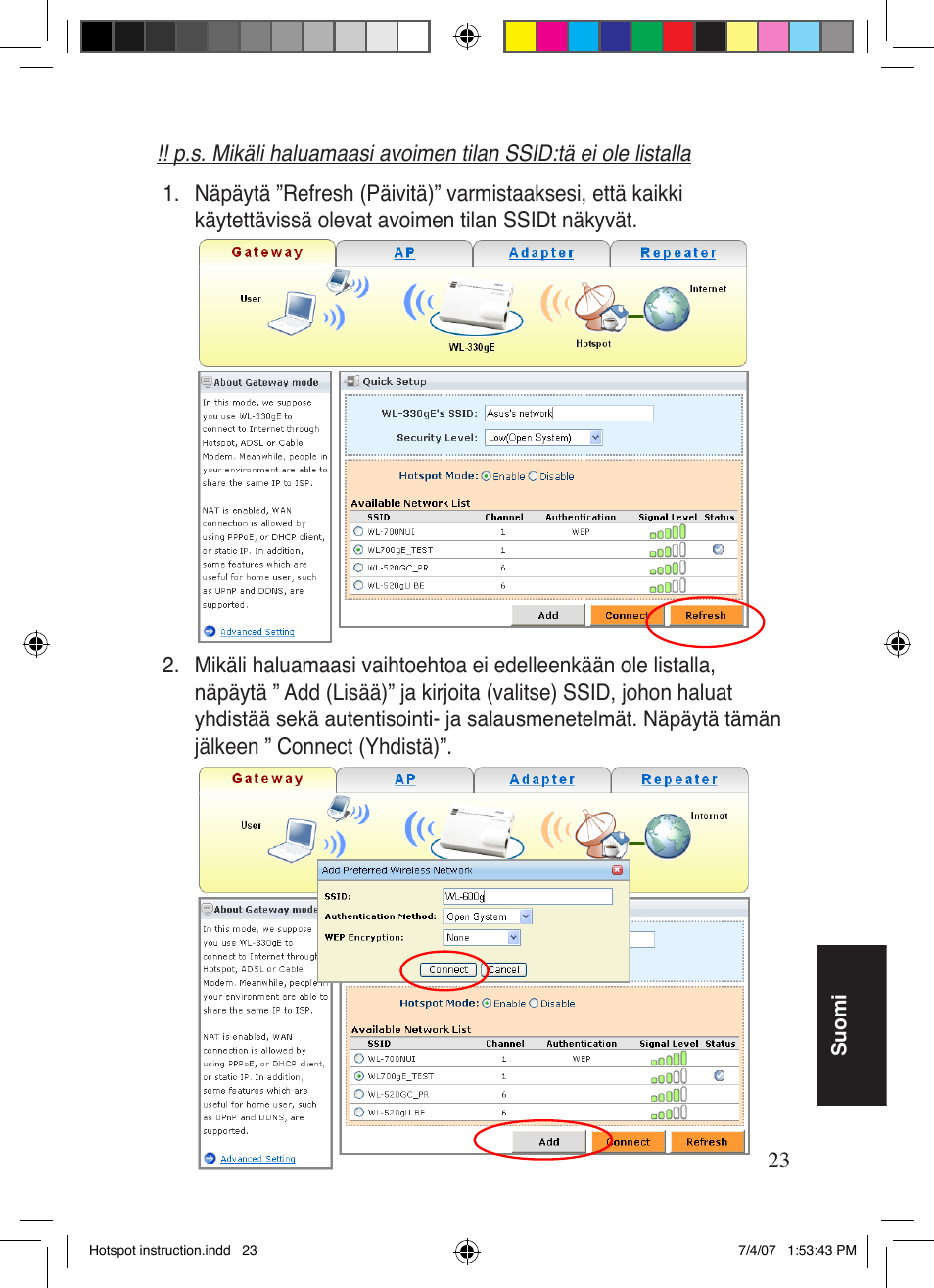 Asus WL-330gE User Manual | Page 24 / 101