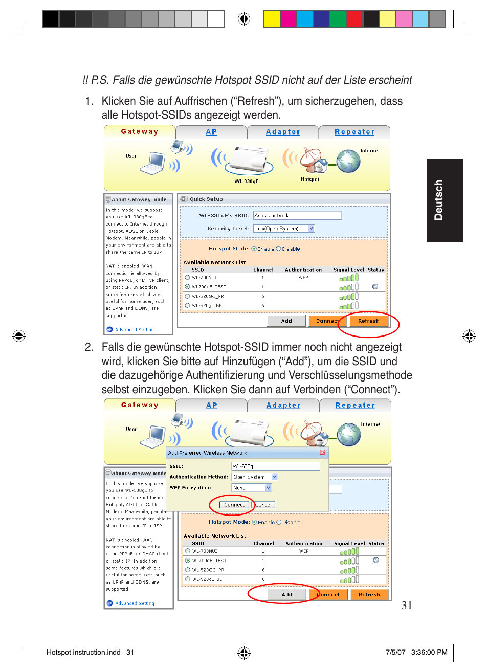 Asus WL-330gE User Manual | Page 32 / 101