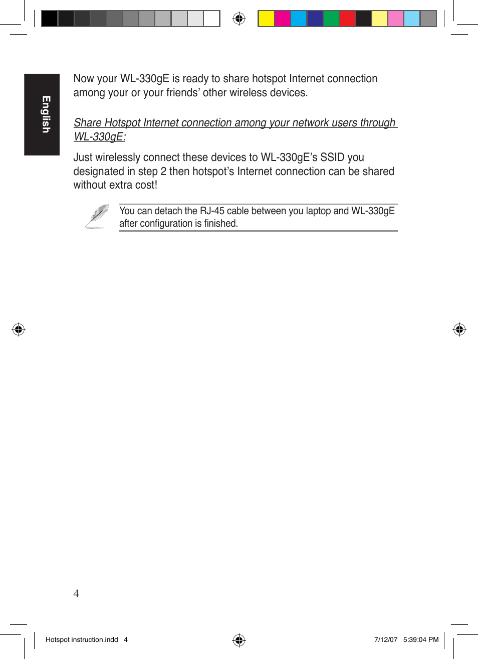 Asus WL-330gE User Manual | Page 5 / 101