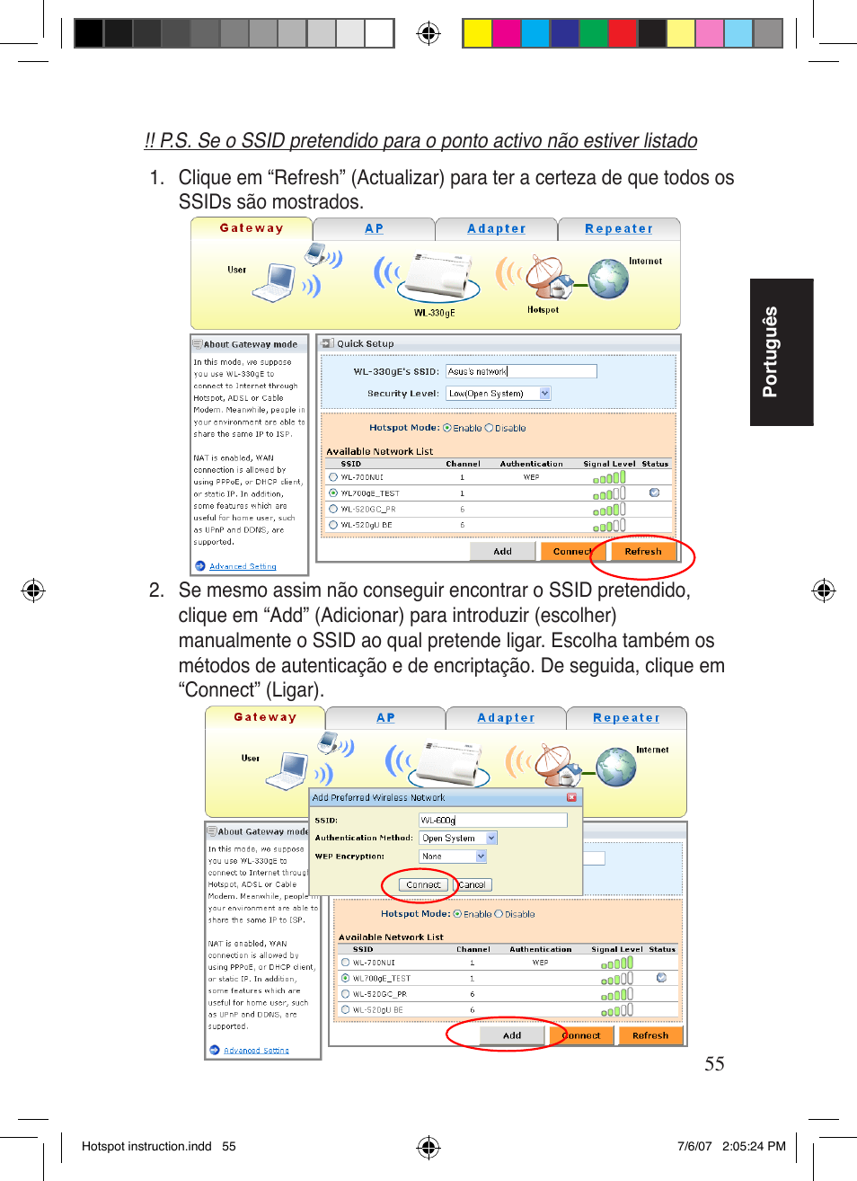 Asus WL-330gE User Manual | Page 56 / 101