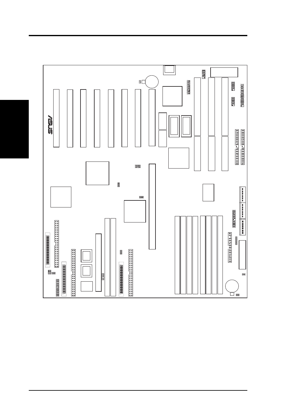 Iii. installation, Asus baseboard layout, Board layout) iii. inst alla tion | Intel chipset | Asus P/I-P65UP8/CP6ND User Manual | Page 10 / 40