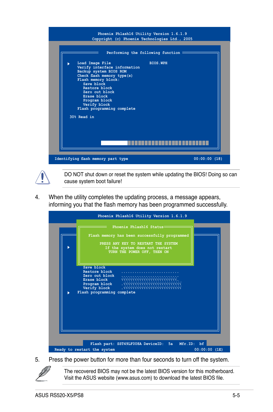 Asus RS520-X5/PS8 User Manual | Page 63 / 150