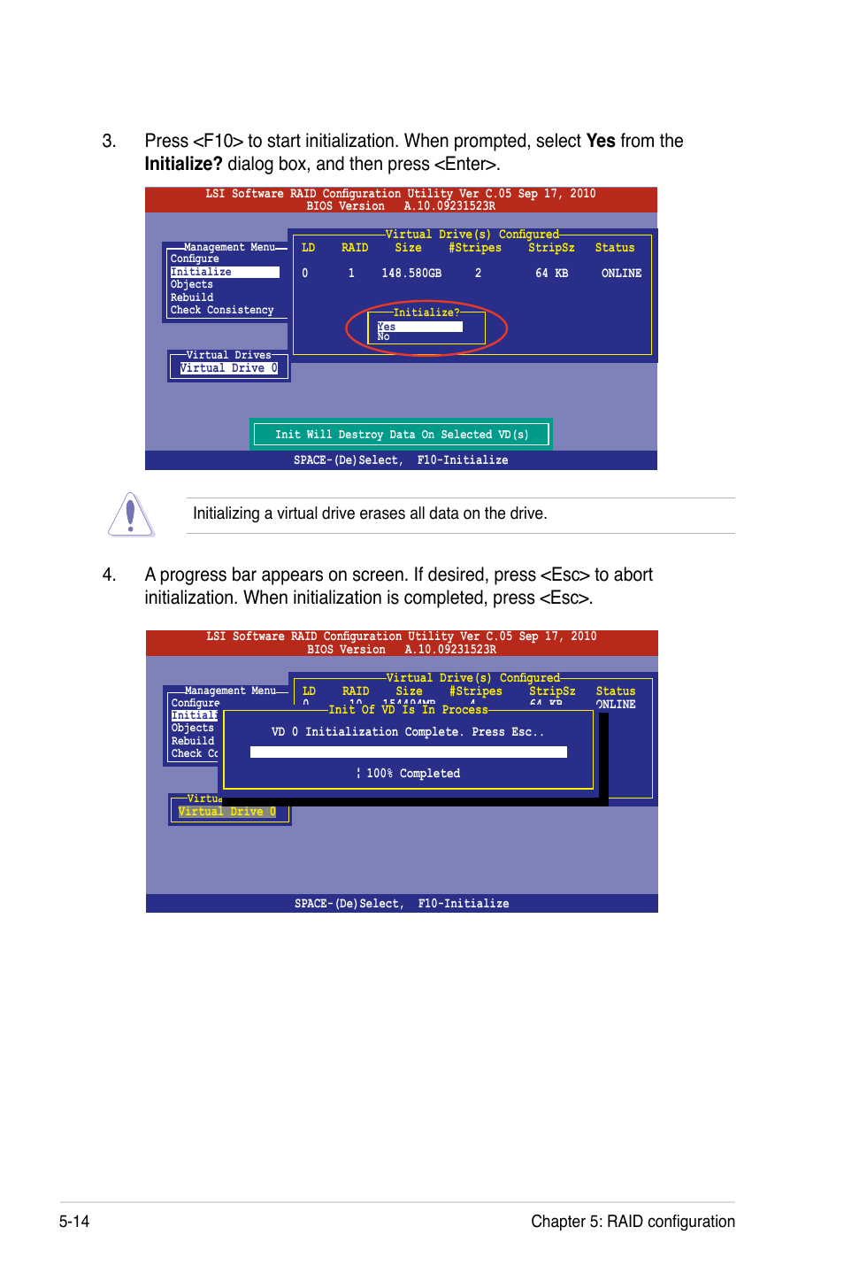 14 chapter 5: raid configuration | Asus Z9PH-D16 User Manual | Page 120 / 184