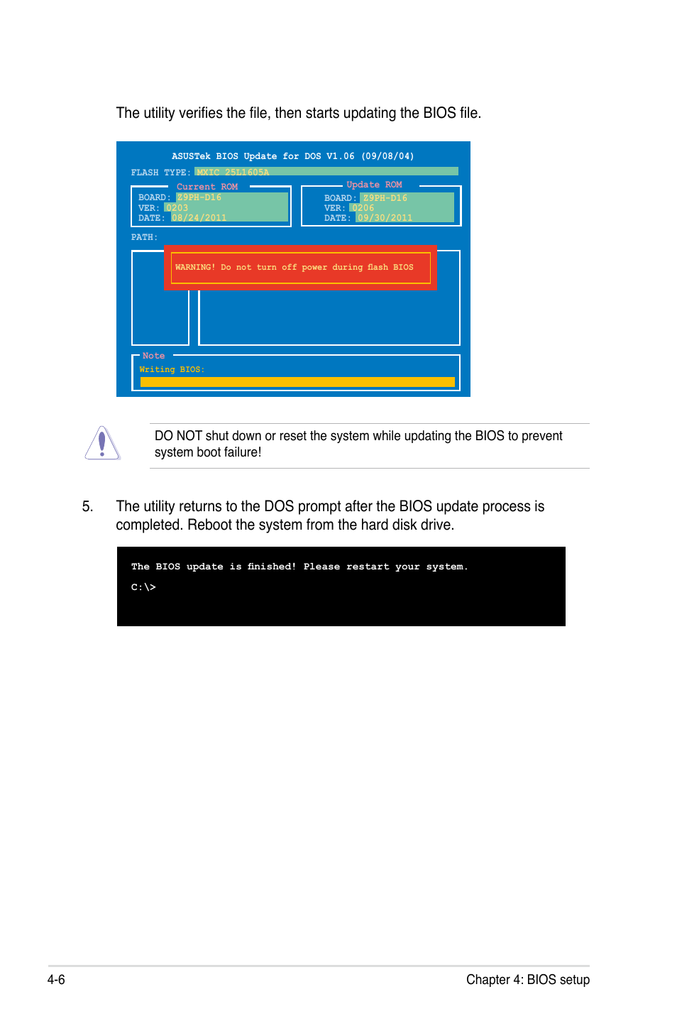 6 chapter 4: bios setup | Asus Z9PH-D16 User Manual | Page 64 / 184